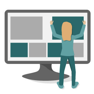 Illustration Displaywerbung